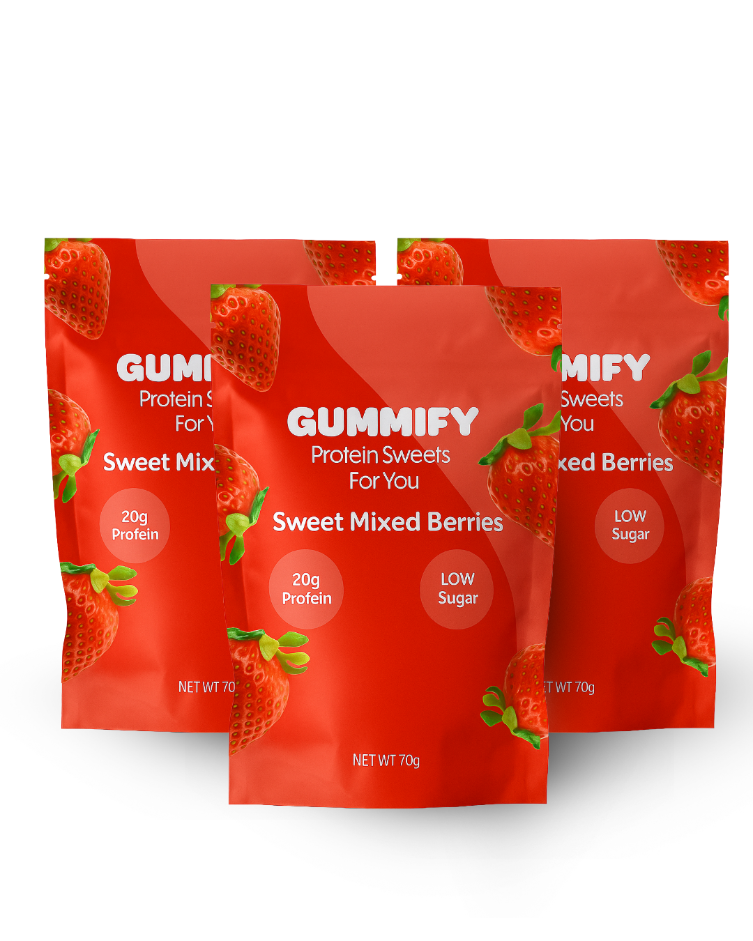 Sweet Mixed Berry Protein Gummies