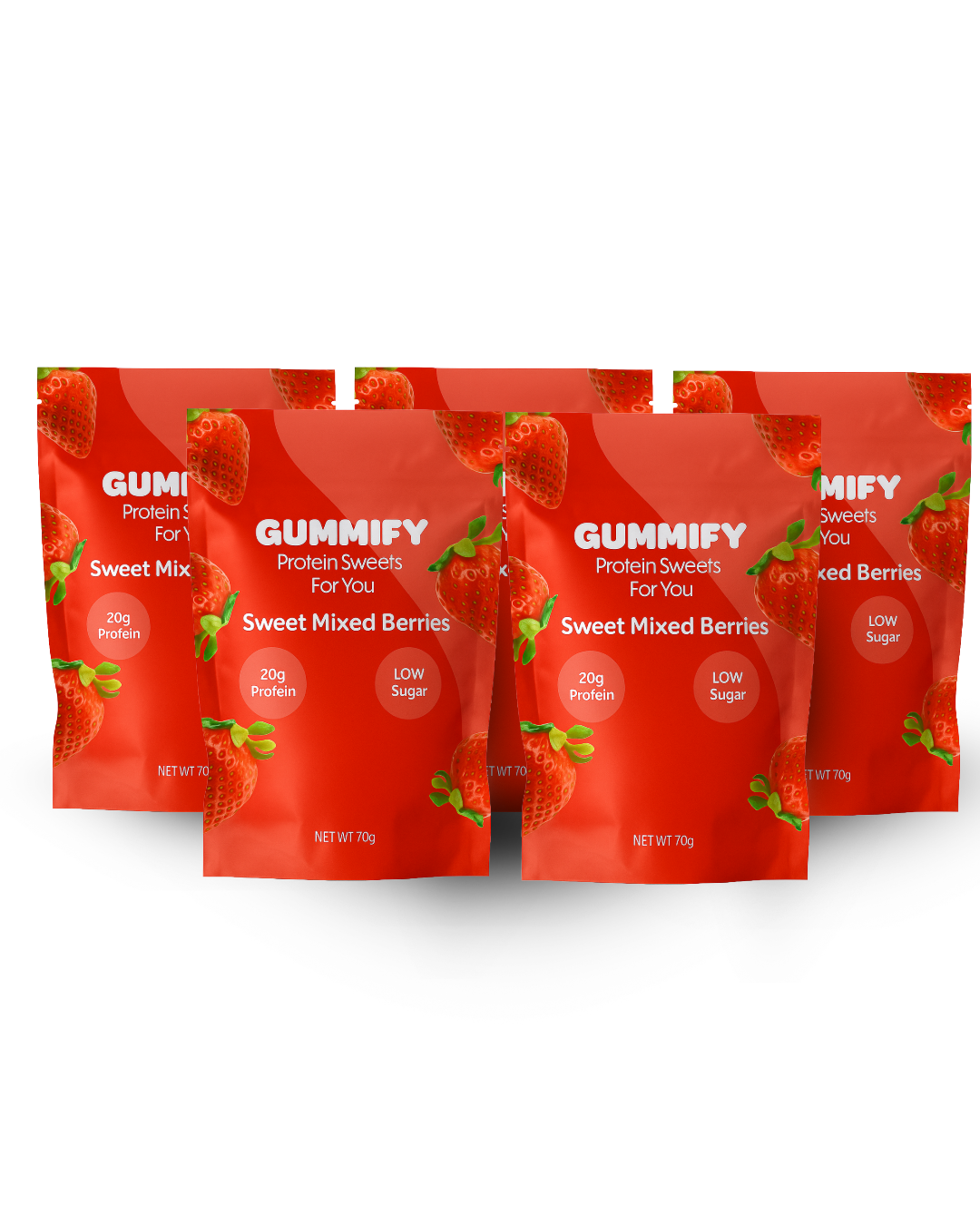 Sweet Mixed Berry Protein Gummies